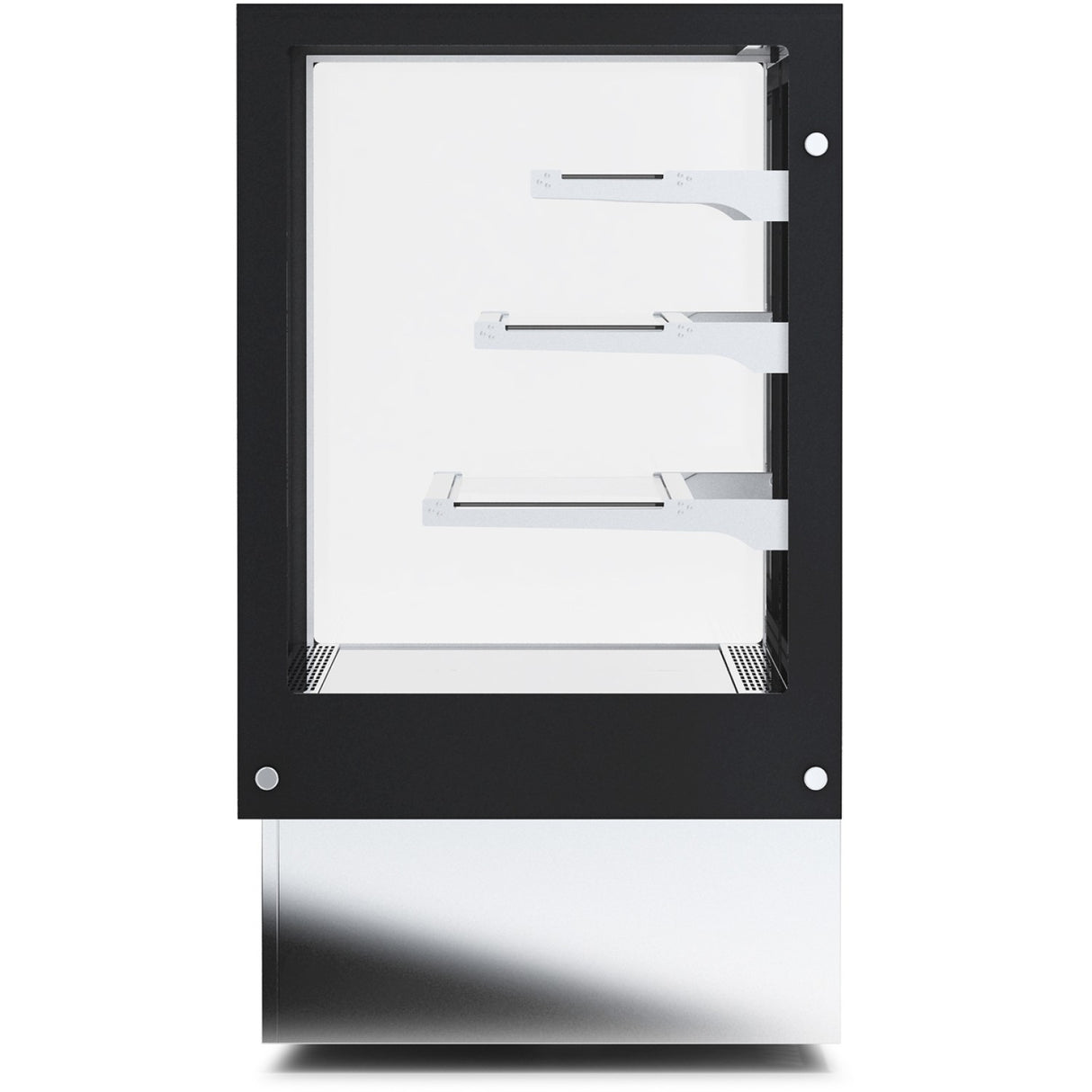 Display Merchandiser Fridge 1800mm wide with 3 shelves Black & Stainless steel |  HL1800B3