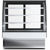 Display Merchandiser Fridge Curved Front 400 Litres 3 Shelves Black &Amp; Stainless Steel | Hl1200 S3