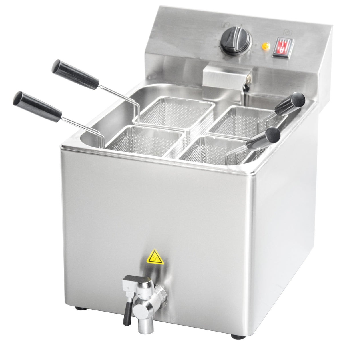 Commercial Electric 12 L Table Top Pasta Boiler With 4 Baskets And Drain Tap 514×582×432mm | Hp12 Ct