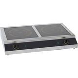 Commercial Electric Infrared Ceramic Glass Cooker 2 Zones 3.6k W | Hp3600