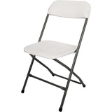 Folding Chair White Plastic |  Hqb53