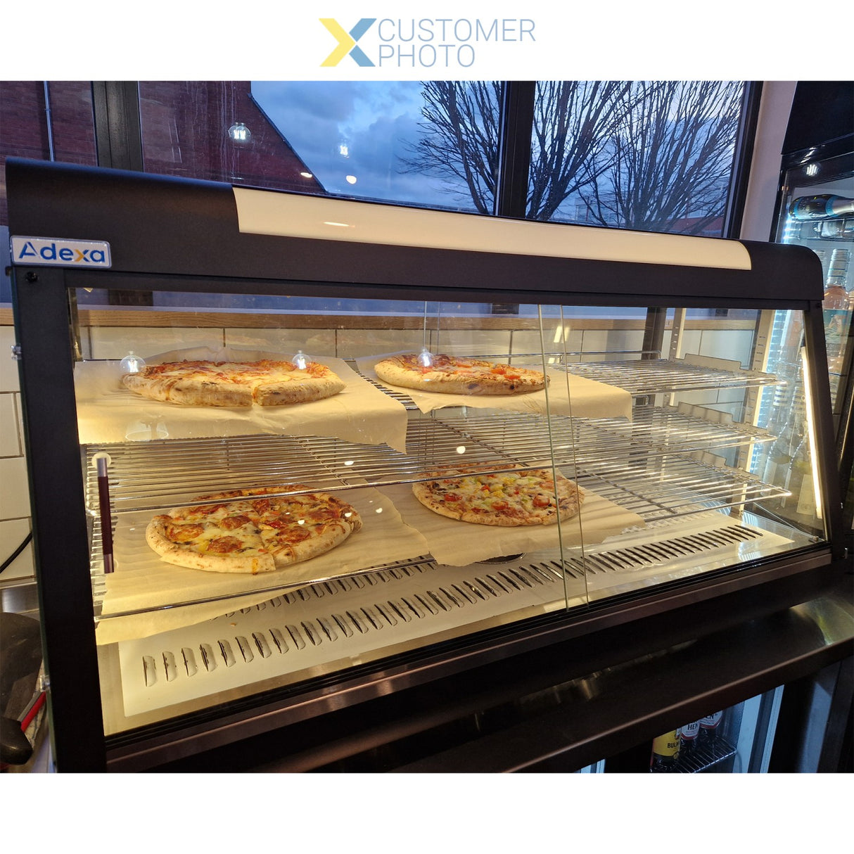 Commercial Heated Showcase Food Warmer 1200mm Width Countertop |  Hw603