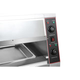Commercial Two Tier Heated Showcase Food And Chicken Warmer 2200x760x860mm Countertop Dry Heat And Wet Heat |  Hw6 Pc