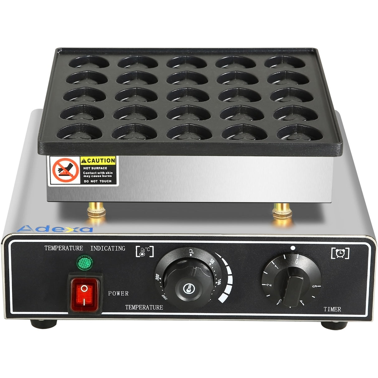 Commercial Heart Shaped Mini Pancake Maker / Muffin Maker 25 Holes |  Hx2240 A