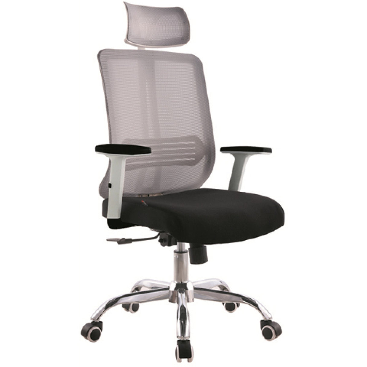 Mesh Office Chair With Headrest Black &Amp; Grey |  Hy803