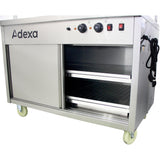 Mobile Food Service Counter With Bain Marie Top And Hot Cupboard |  Hyh3 Ws