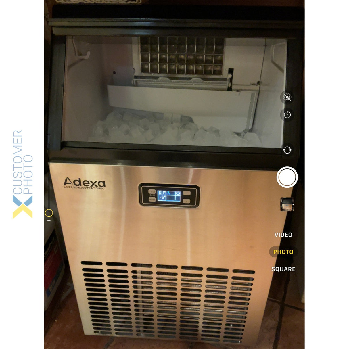 Commercial Ice Cube Machine Under Counter 35kg/24h 15kg Bin |  Hzb35