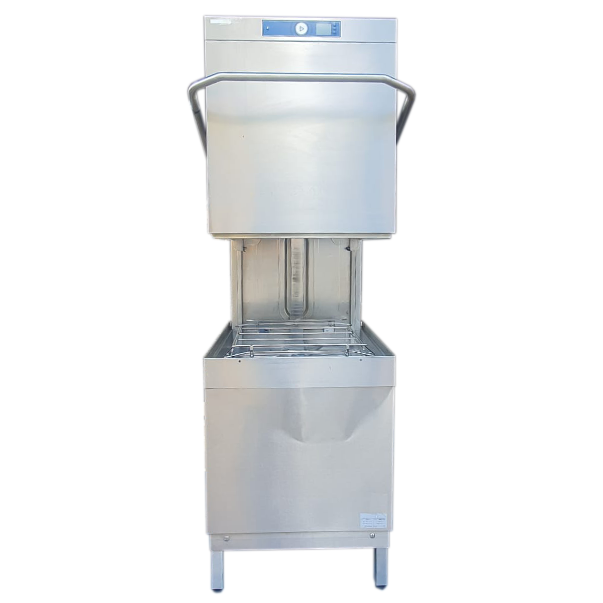 Refurbished Hobart AM900S Commercial Pass-Through Dishwasher – High-Performance Hood-Type Washer