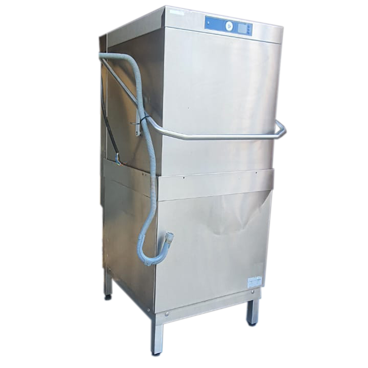 Refurbished Hobart AM900S Commercial Pass-Through Dishwasher – High-Performance Hood-Type Washer