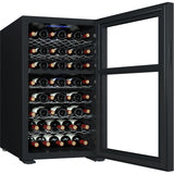 Professional Wine Cooler Dual Zone Stainless Steel 52 Bottles |  Jc128 Wd