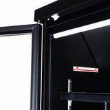 Combisteel Freezer 4 Glass Doors Black Jde 2025 F Bl *Transport On Request* **Note: There Is A Higher Inrush Current, Which Makes A Circuit Breaker With Type C Characteristic Necessary.**