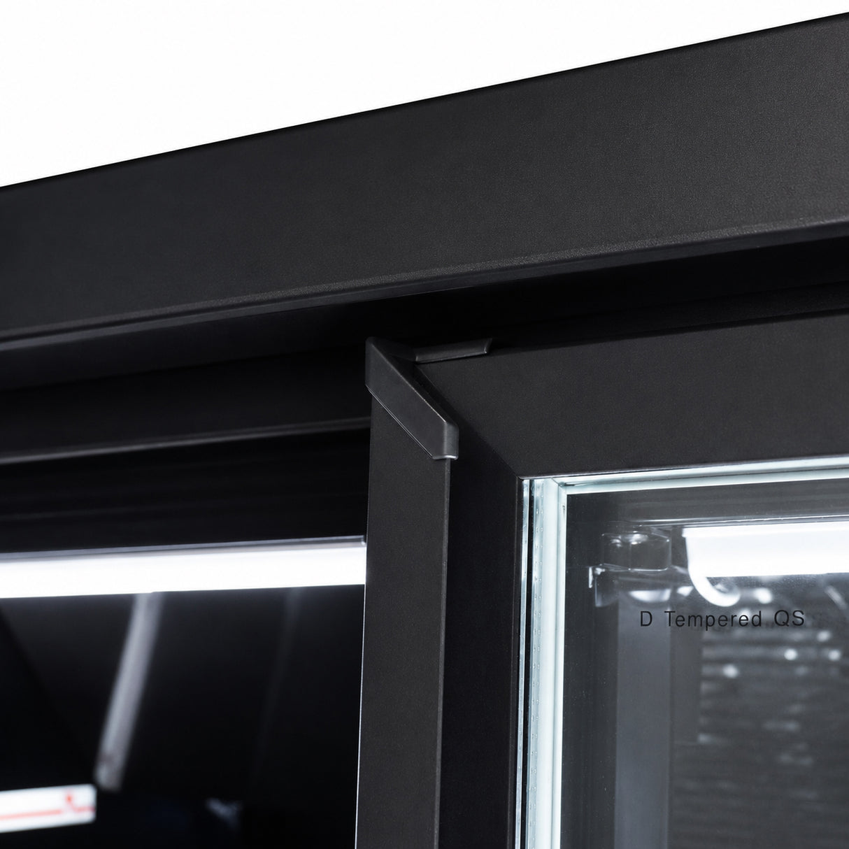 Combisteel Freezer 4 Glass Doors Black Jde 2025 F Bl *Transport On Request* **Note: There Is A Higher Inrush Current, Which Makes A Circuit Breaker With Type C Characteristic Necessary.**