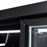 Combisteel Freezer 4 Glass Doors Black Jde 2025 F Bl *Transport On Request* **Note: There Is A Higher Inrush Current, Which Makes A Circuit Breaker With Type C Characteristic Necessary.**