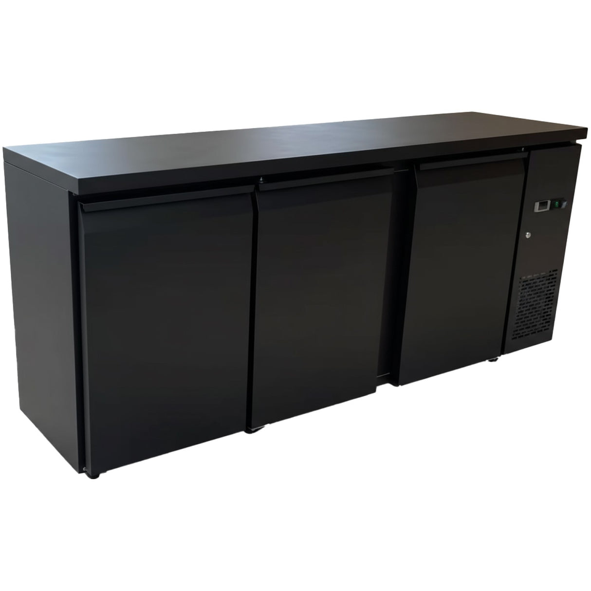Commercial Undercounter Back Bar Refrigerator 537 L 3 Doors 2002×515×860mm Black | Jta408