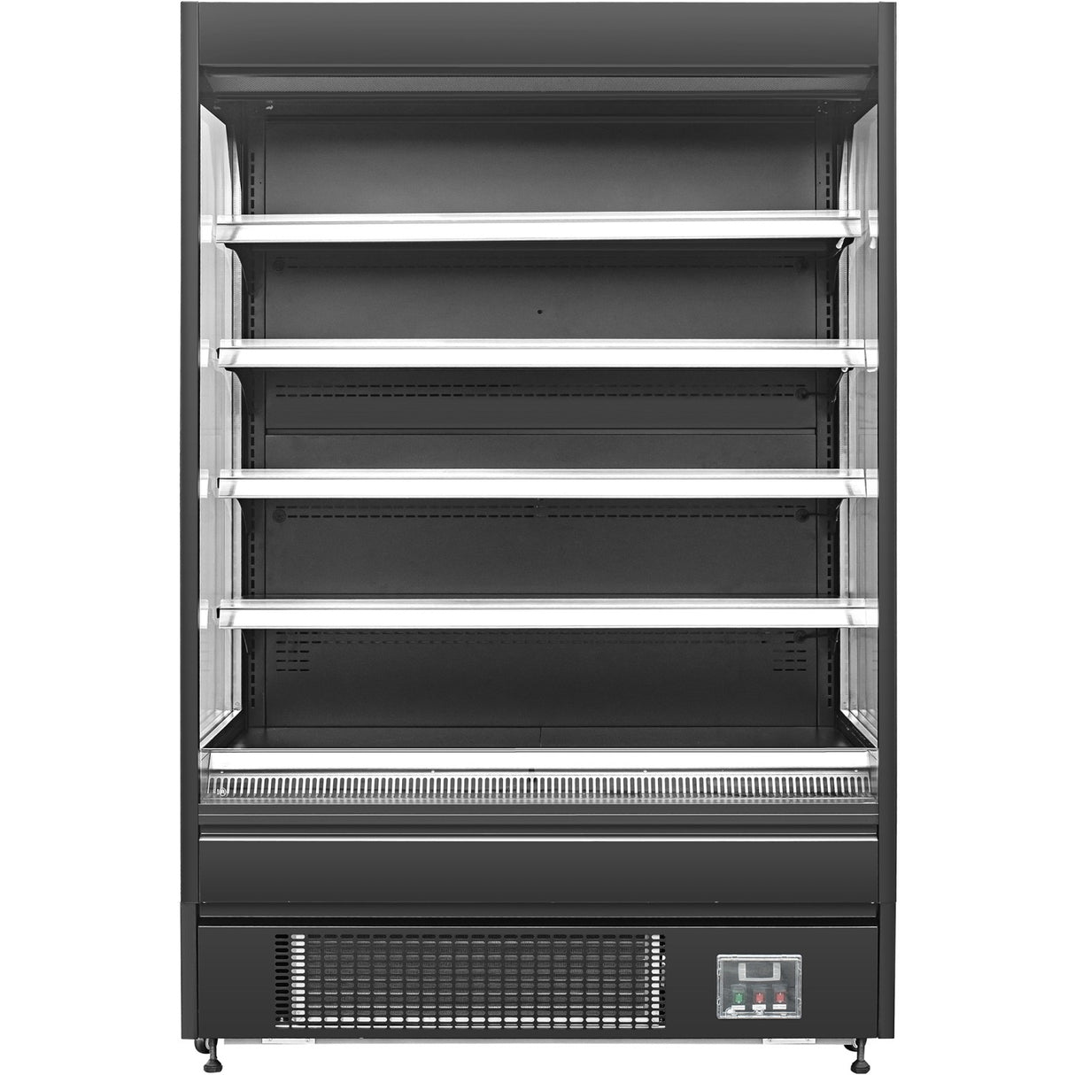 Wall Cabinet Multi Deck Refrigerator Night Curtain Black 1320x800x2000mm | Bluel142
