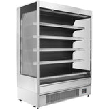 Wall Cabinet Multi Deck Refrigerator Night Curtain Stainless Steel 1000x700x2000mm | Bluel146