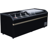 Commercial Horizontal Display Freezer With Shelves 750 Litres 2 Glass Doors 1900x850x850mm Ventilated Cooling Automatic Defrost | Kobe220