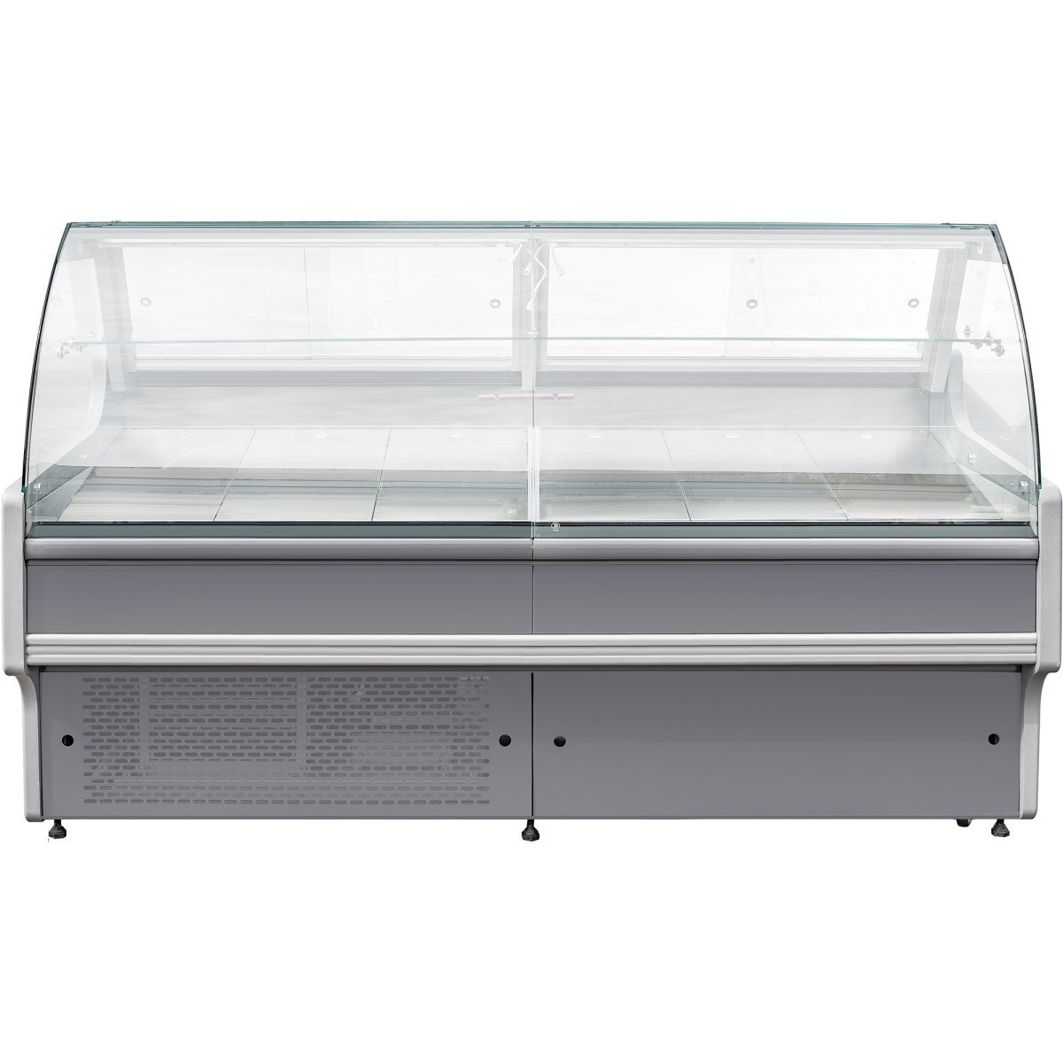 Serve over Deli counter Curved glass front Width 1200mm |  KSCP1208RCC