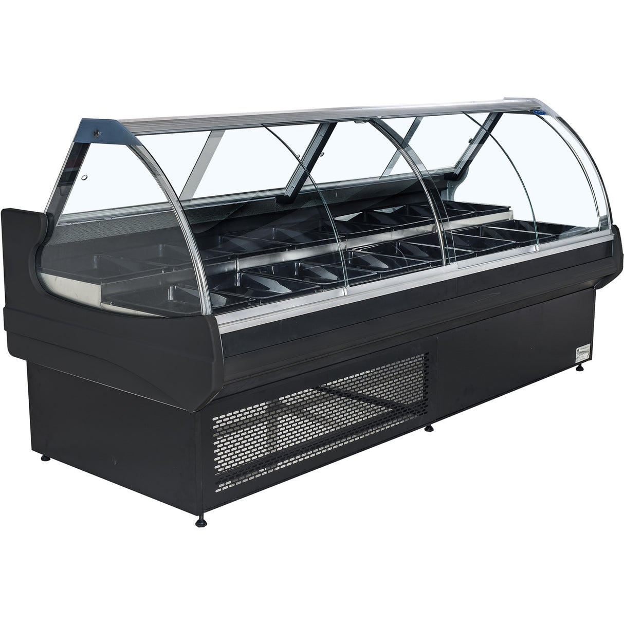 Serve Over Deli Counter Curved Glass Front Width 1980mm | Bluel120