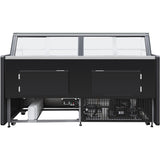 Serve Over Deli Counter Black Front Straight Glass Front Width 1330mm | Bluel104