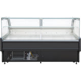 Serve Over Deli Counter Black Front Straight Glass Front Width 1330mm | Bluel104