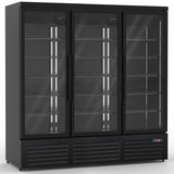 Commercial Display Freezer with Triple Glass door 1450 litres Black |  KXD1880BLACK