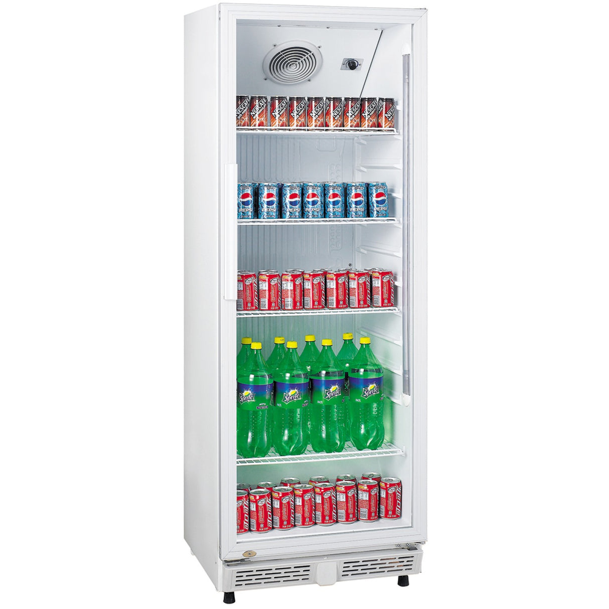 Bottle Cooler Upright 230 Litres Static Cooling Hinged Glass Door White |  Lg230 Xp