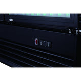 Commercial Bottle Cooler Upright 930 Litres Ventilated Cooling Twin Hinged Doors Black | Lg1000 Bfpblack