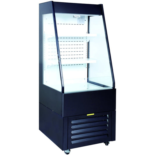 Multi Deck Refrigerator 200 litres with Night Curtain Black 600x700x1540mm |  LG1000M2W