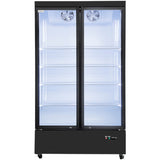 Commercial Display Refrigerator with Double Glass door 830 litres Black |  LG1000M2WP