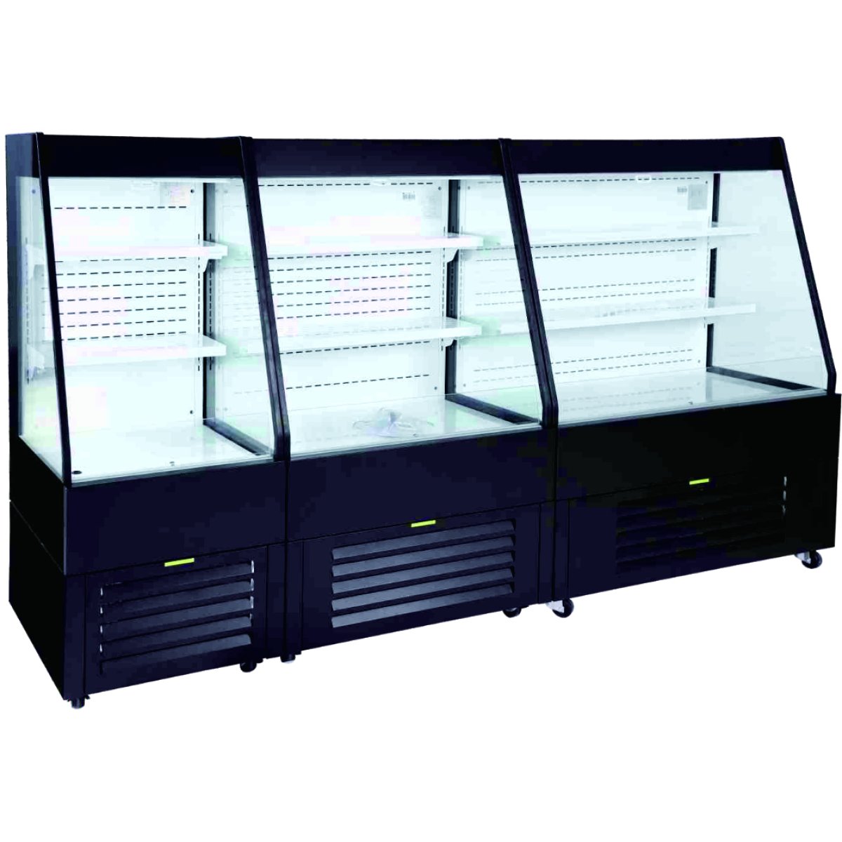 Multi Deck Refrigerator 400 litres with Night Curtain Black 1200x700x1540mm |  LG1400M2W