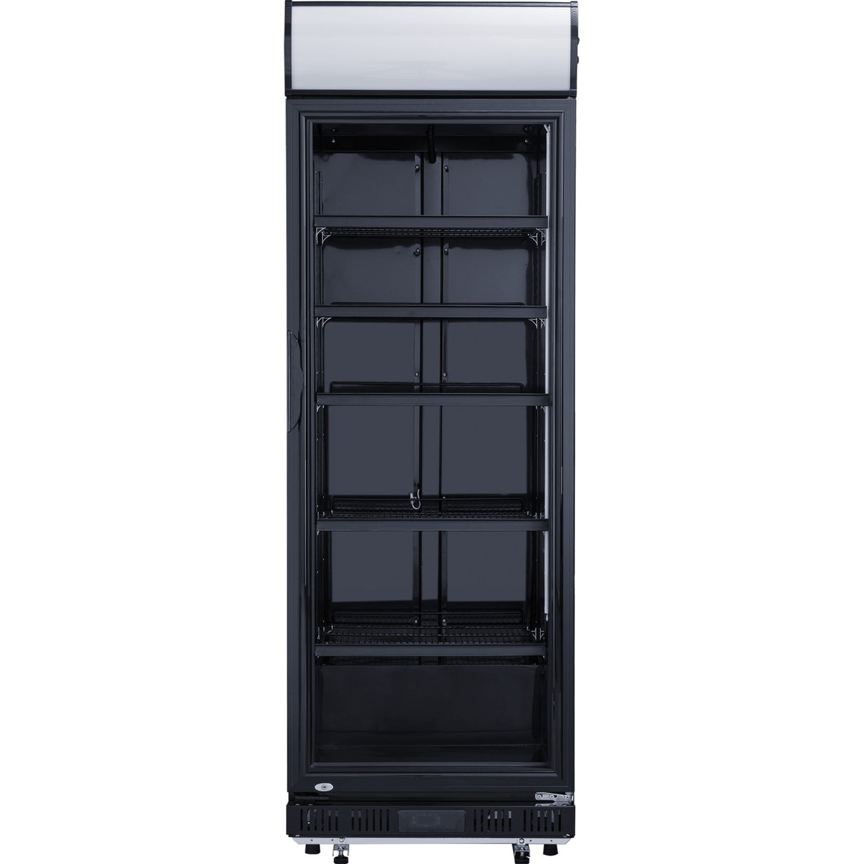 Commercial Drink cooler Upright 402 litres Dynamic cooling Hinged glass door Black Canopy light |  LG402DFBLACK