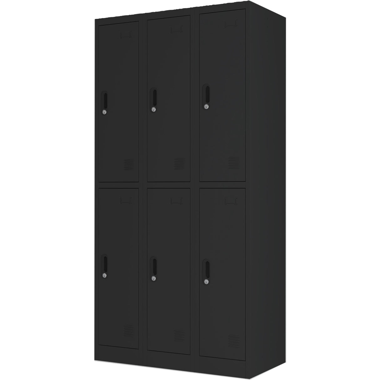 Commercial Black 6 Door Locker 900x450x1800mm |  Locker6 Twblack