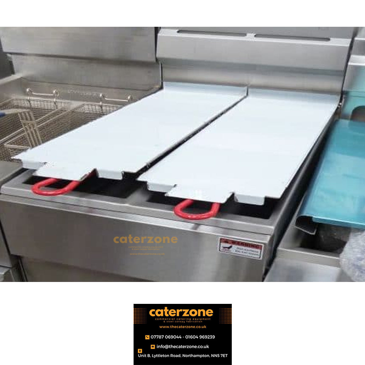 Lid for fryer GF120T UK MADE,Stainless Steel 19.3 x 57.9 cm