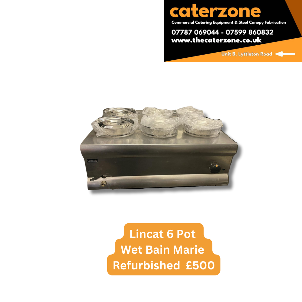 Lincat 6 Pot Wet Bain Marie Counter Top - Refurbished