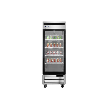 Atosa MCF8705GR Slimline Upright Single Glass Door Fridge