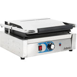 Heavy Duty Panini Contact Grill Large Ribbed |  Mlp811 E
