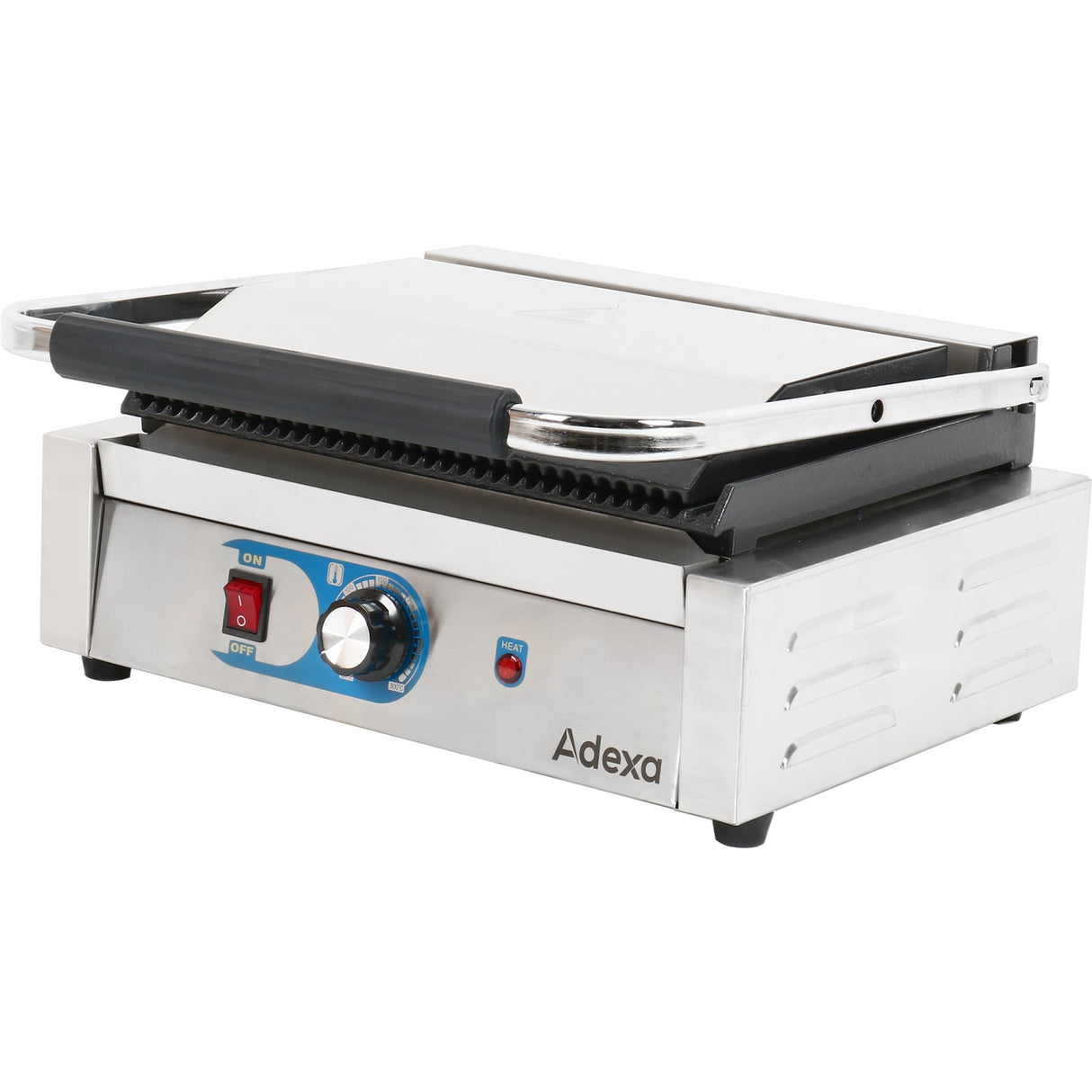 Heavy Duty Panini Contact Grill Large Ribbed |  Mlp811 E