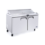 Atosa MSF8302GR Heavy Duty 2 Door Prep Counter 340 Litres with 6 x 1/3 GN pans