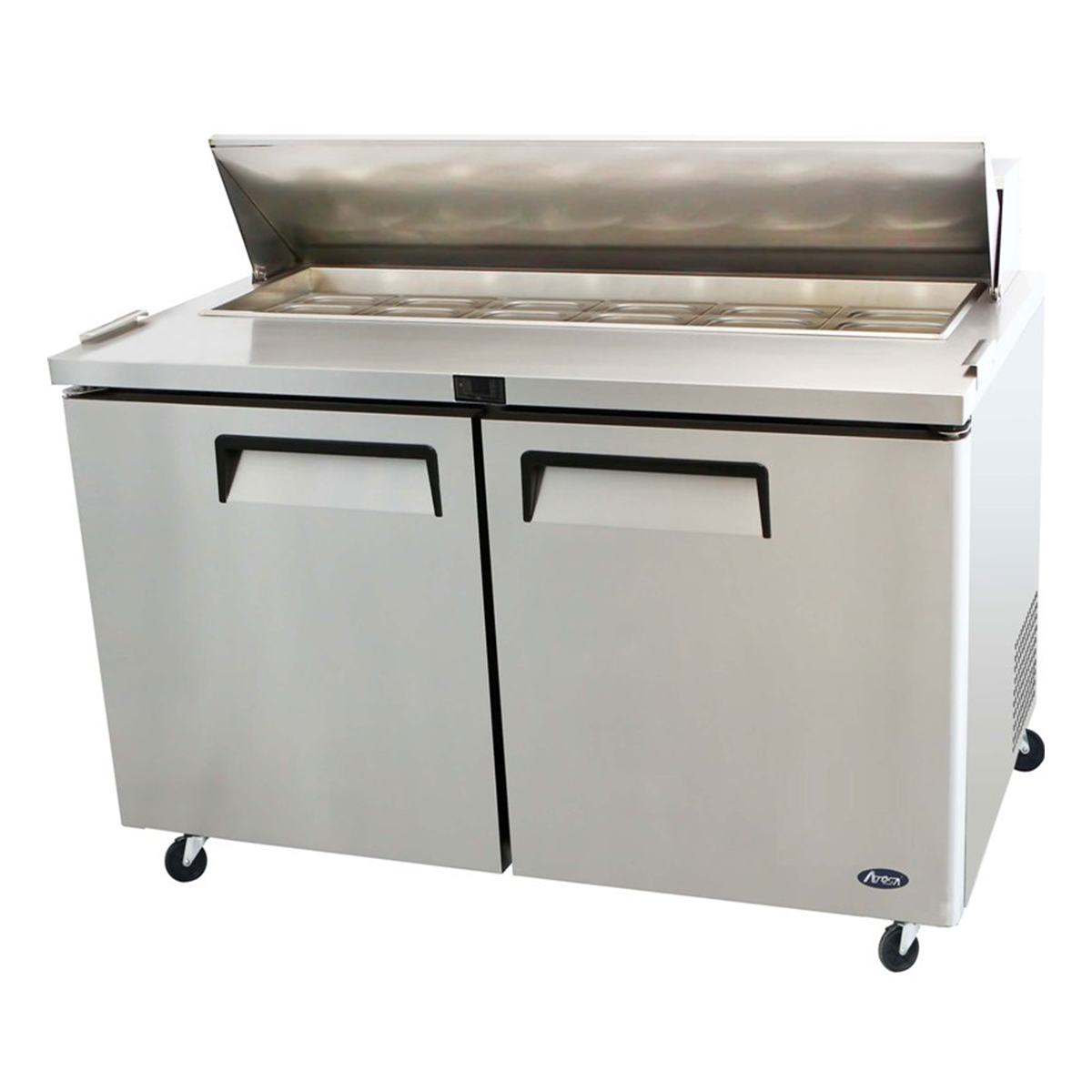 Atosa MSF8303GR Heavy Duty 2 Door Prep Counter 515 Litres with 8nr x 1/3 GN Pans