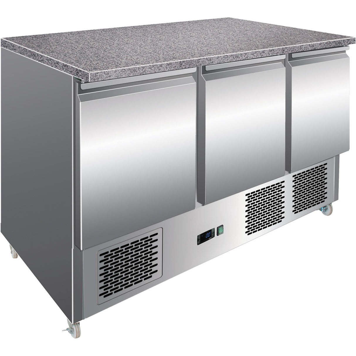 Refrigerated Prep Counter Marble Top 3 Doors |  Mts93