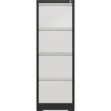 Professional Filing Cabinet 4 Drawer 460x620x1330mm Dark Grey &Amp; White |  Mxdc3 Darkgrey