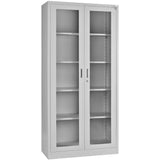 Commercial Steel Cabinet 2 Glass Doors 900x400x1850mm |  Myoc13
