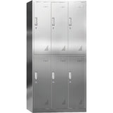 Commercial Stainless Steel 6 Door Locker 900x400x1800mm | Myslc06
