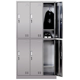Commercial Stainless Steel 6 Door Locker 900x400x1800mm | Myslc06
