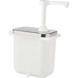 Commercial Condiment/Sauce Pump Dispenser 3x2 Litre Stainless Steel |  Nhp003