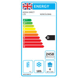 307 Ltr 2 Door Stainless Steel Freezer Prep Counter With Upstand | Norcold846
