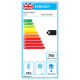 457 Ltr 3 Door Stainless Steel Refrigerated Prep Counter With Granite Top | Norcold868