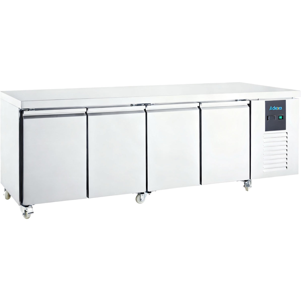 608 Ltr 4 Door Stainless Steel Refrigerated Prep Counter | Norcold874