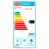 608 Ltr 4 Door Stainless Steel Refrigerated Prep Counter With Upstand | Norcold880